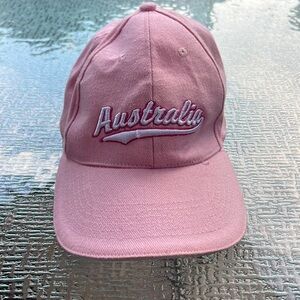 Pink Australia baseball hat